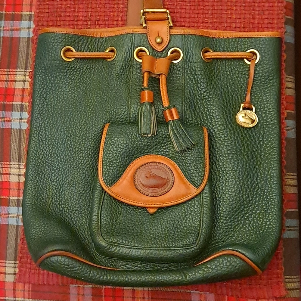 Vintage Green Dooney & Bourke Sling Bag
